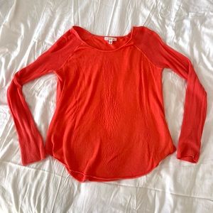 Billabong Lightweight Sweater Red Orange Size Large
